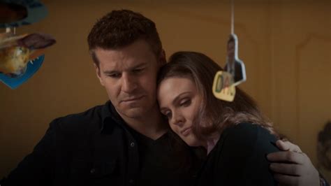 when do bones and booth get together|when does brennan get pregnant.